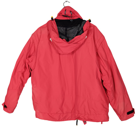 Rossignol Ski Jacket Red and White Size Medium Men's Hooded Zippered Pockets - Picture 7 of 16